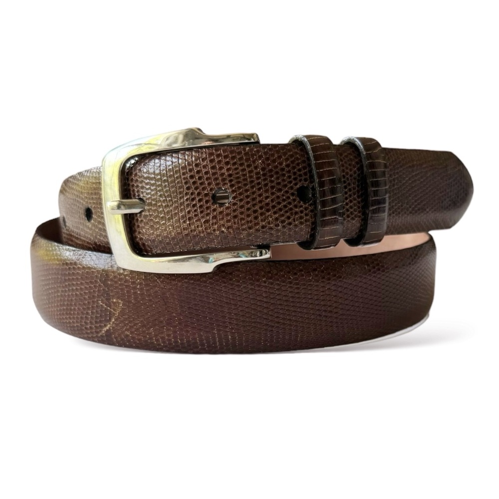 Cale Genuine Lizard Made in Spain Leather Belt